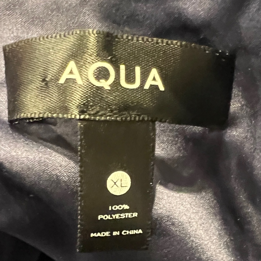 Aqua Navy Blue Ruffle Dress - Picture 3 of 4